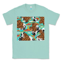 Seafoam serape cowhide and leopard with glitter Classic Tee - TumblerDesignByShophia