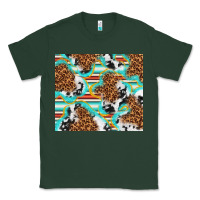 Sports Green serape cowhide and leopard with glitter Classic Tee - TumblerDesignByShophia