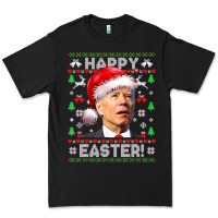 Black Santa Joe Biden Happy Easter Ugly Christmas Premium Tee - maiPhamDesign