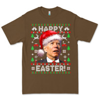 Cacao Santa Joe Biden Happy Easter Ugly Christmas Premium Tee - maiPhamDesign