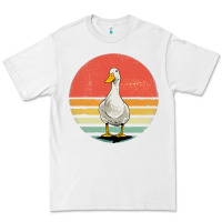 White Retro Vintage Duck Premium Tee - maiPhamDesign