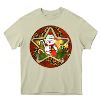 Mossy Snowman Christmas Heavy Core Tee - RanaPortraitStore