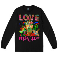 Black Love Mexico Cold Drink Frappe Long Sleeve Tee - FaDigitalArtStudio
