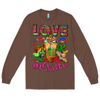 Chestnut Love Mexico Cold Drink Frappe Long Sleeve Tee - FaDigitalArtStudio