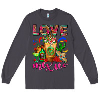 Smoke Love Mexico Cold Drink Frappe Long Sleeve Tee - FaDigitalArtStudio