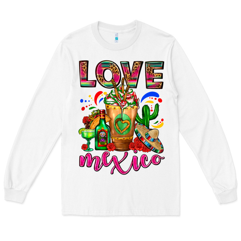 Love Mexico Cold Drink Frappe Long Sleeve Tee by FaDigitalArtStudio | Teevron