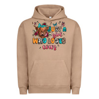 Pigment Burro just a girl who loves cows Urban Hoodie - JahusDesignShop