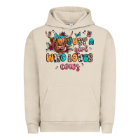 Pigment French Oak just a girl who loves cows Urban Hoodie - JahusDesignShop