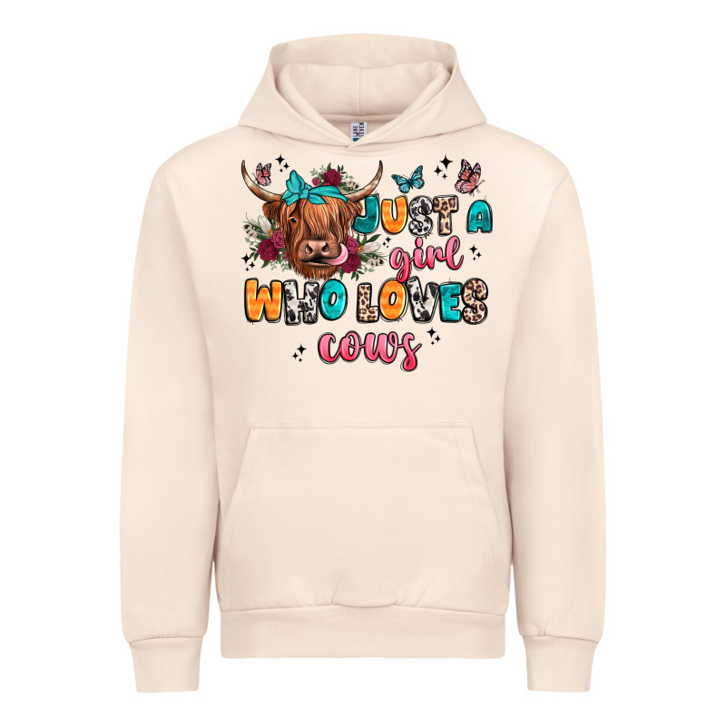 Just A Girl Who Loves Cows Urban Hoodie by JahusDesignShop | Teevron