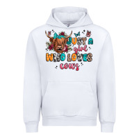 White just a girl who loves cows Urban Hoodie - JahusDesignShop
