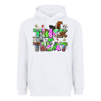 White trıck or treat Heavyweight Hoodie - AdoDesignShop