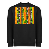 St Patricks Shamrock With Cowhide Heavyweight Sweatshirt | Teevron