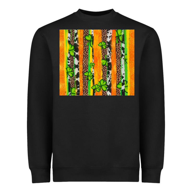 St Patricks Shamrock With Cowhide Heavyweight Sweatshirt by Artiststas | Teevron