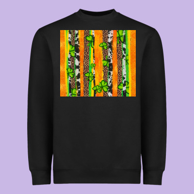 St Patricks Shamrock With Cowhide Heavyweight Sweatshirt Designed By Artiststas