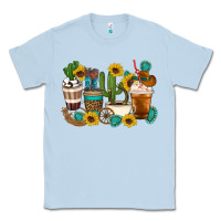Dusty Blue Coffee cups Classic Tee - Artiststas