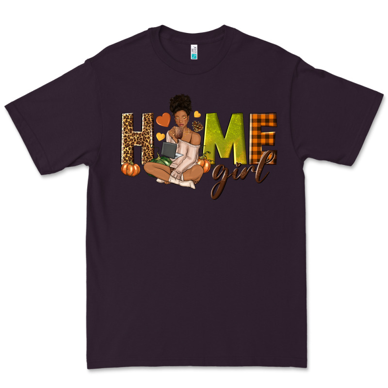 Home Girl Fall Afro Girl Premium Tee by NancyCooperArtShop | Teevron
