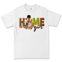 White Home girl Fall afro girl Premium Tee - NancyCooperArtShop