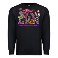 Black mardi gras  lvn licensed vocational nurse Premium Sweatshirt - AdoDesignShop