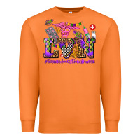 Carrot mardi gras  lvn licensed vocational nurse Premium Sweatshirt - AdoDesignShop