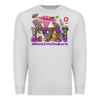 Dove Grey mardi gras  lvn licensed vocational nurse Premium Sweatshirt - AdoDesignShop