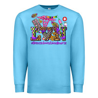 Ocean Blue mardi gras  lvn licensed vocational nurse Premium Sweatshirt - AdoDesignShop