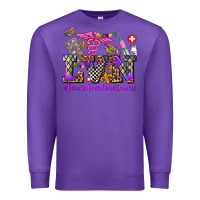 Purple mardi gras  lvn licensed vocational nurse Premium Sweatshirt - AdoDesignShop