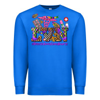 True Royal mardi gras  lvn licensed vocational nurse Premium Sweatshirt - AdoDesignShop