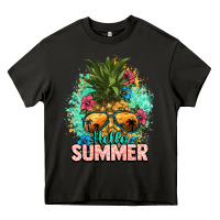 Asphalt Hello summer pineapple Heavy Core Tee - NancyCooperArtShop