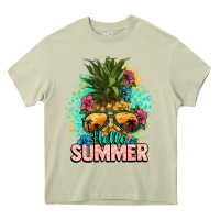 Mossy Hello summer pineapple Heavy Core Tee - NancyCooperArtShop