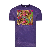 Cloud Purple Colorful leopard lightning bolt tumbler mother's Vintage Tee - HowdyJamesFarm