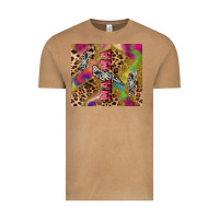 Vintage Camel Colorful leopard lightning bolt tumbler mother's Vintage Tee - HowdyJamesFarm
