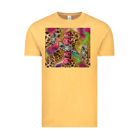 Vintage Mustard Colorful leopard lightning bolt tumbler mother's Vintage Tee - HowdyJamesFarm