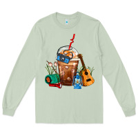Matcha Camping Frappe Coffee Long Sleeve Tee - FaDigitalArtStudio