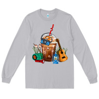 Moon Dust Camping Frappe Coffee Long Sleeve Tee - FaDigitalArtStudio