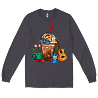 Smoke Camping Frappe Coffee Long Sleeve Tee - FaDigitalArtStudio
