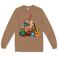 Toasted Coconut Camping Frappe Coffee Long Sleeve Tee - FaDigitalArtStudio