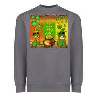 Storm st patricks gnomes and coins with shamrock Heavyweight Sweatshirt - Artiststas