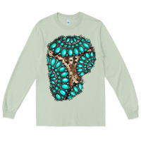 Matcha gemstone cowhide patches Long Sleeve Tee - RanaPortraitStore