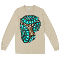 Mushroom gemstone cowhide patches Long Sleeve Tee - RanaPortraitStore