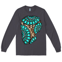 Smoke gemstone cowhide patches Long Sleeve Tee - RanaPortraitStore