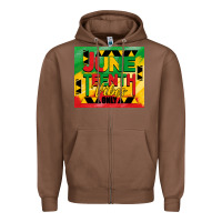 Chestnut juneteenth vibes only tumbler Zipper Hoodie - BarkalooDesign