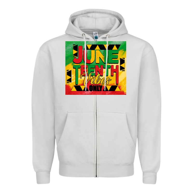 Juneteenth Vibes Only Tumbler Zipper Hoodie by BarkalooDesign | Teevron