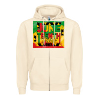 Sandshell juneteenth vibes only tumbler Zipper Hoodie - BarkalooDesign