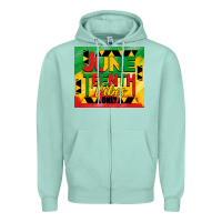 Seafoam juneteenth vibes only tumbler Zipper Hoodie - BarkalooDesign