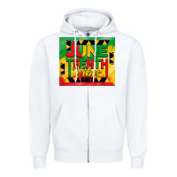 White juneteenth vibes only tumbler Zipper Hoodie - BarkalooDesign