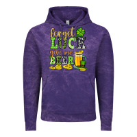 Cloud Purple St. Patrick's Forget luck give me beer Vintage Hoodie - OliviaCreatesArt