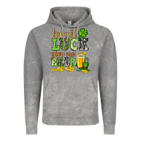 Cloud Rock St. Patrick's Forget luck give me beer Vintage Hoodie - OliviaCreatesArt