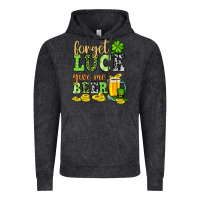 Vintage Black St. Patrick's Forget luck give me beer Vintage Hoodie - OliviaCreatesArt