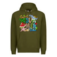 Army Green summer time Premium Hoodie - CowhideDigitalArt