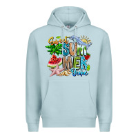 Blue Mist summer time Premium Hoodie - CowhideDigitalArt